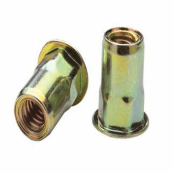 CF-AEHS8-1015-3.8 AEHS8-1015-3.8, Rivetnut Insert, M10x1.5 ISO-5H (0.70-3.81mm Grip) Semi-Hex Body, Low Profile Head